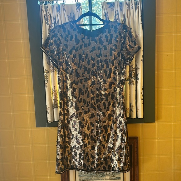 Sequin Shift Dress - Picture 1 of 6